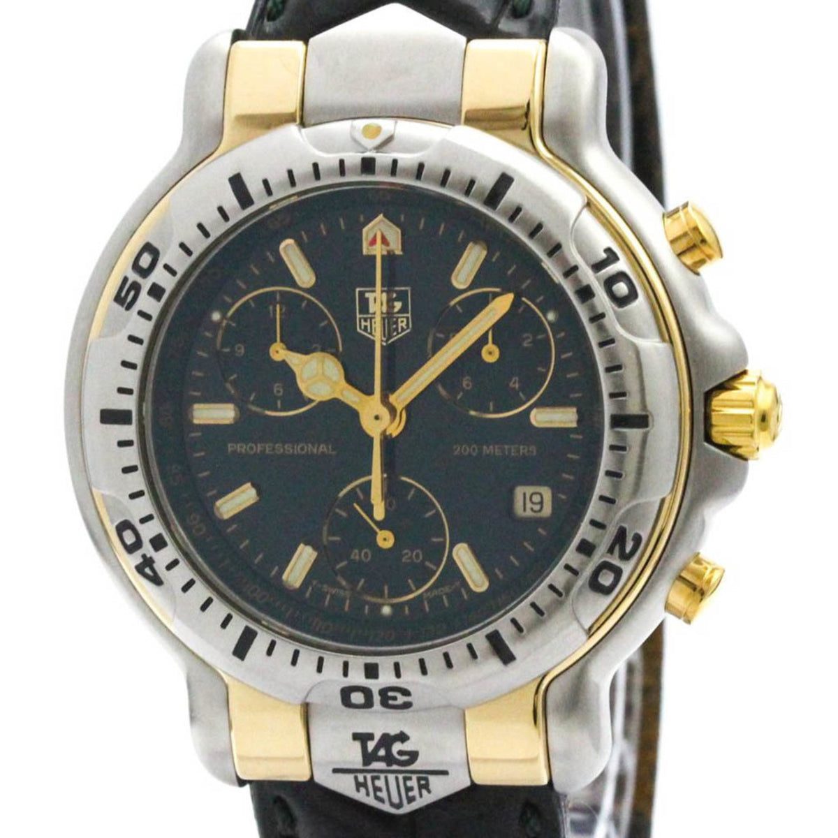 Gebrauchte TAG HEUER Professional 6000 Series Stahlquarz Herrenuhr CH1151 BF578756 