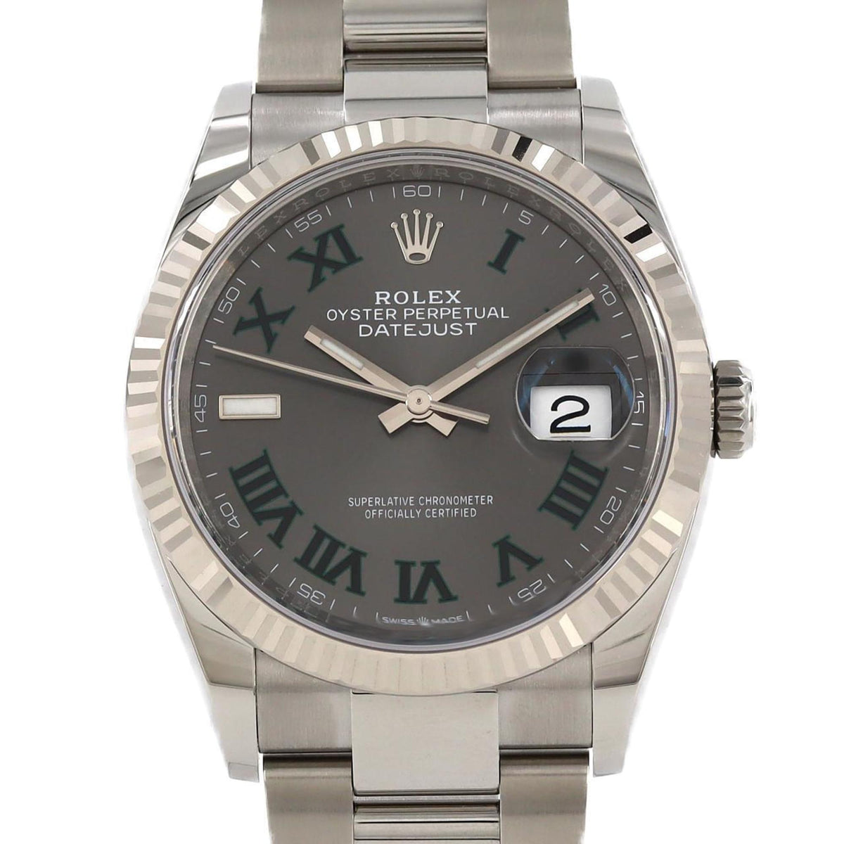 Pre-Owned Rolex Datejust 126234?3 SSxWG Automatic Wristwatch Random Number