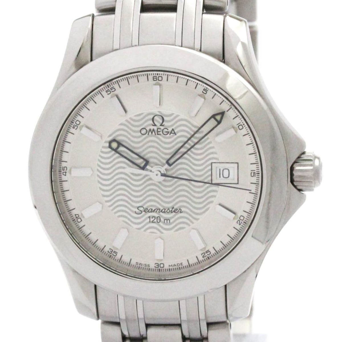 Pre-Owned OMEGA Seamaster 120M Stainless Steel Quartz Mens Watch 2511.31 Polished