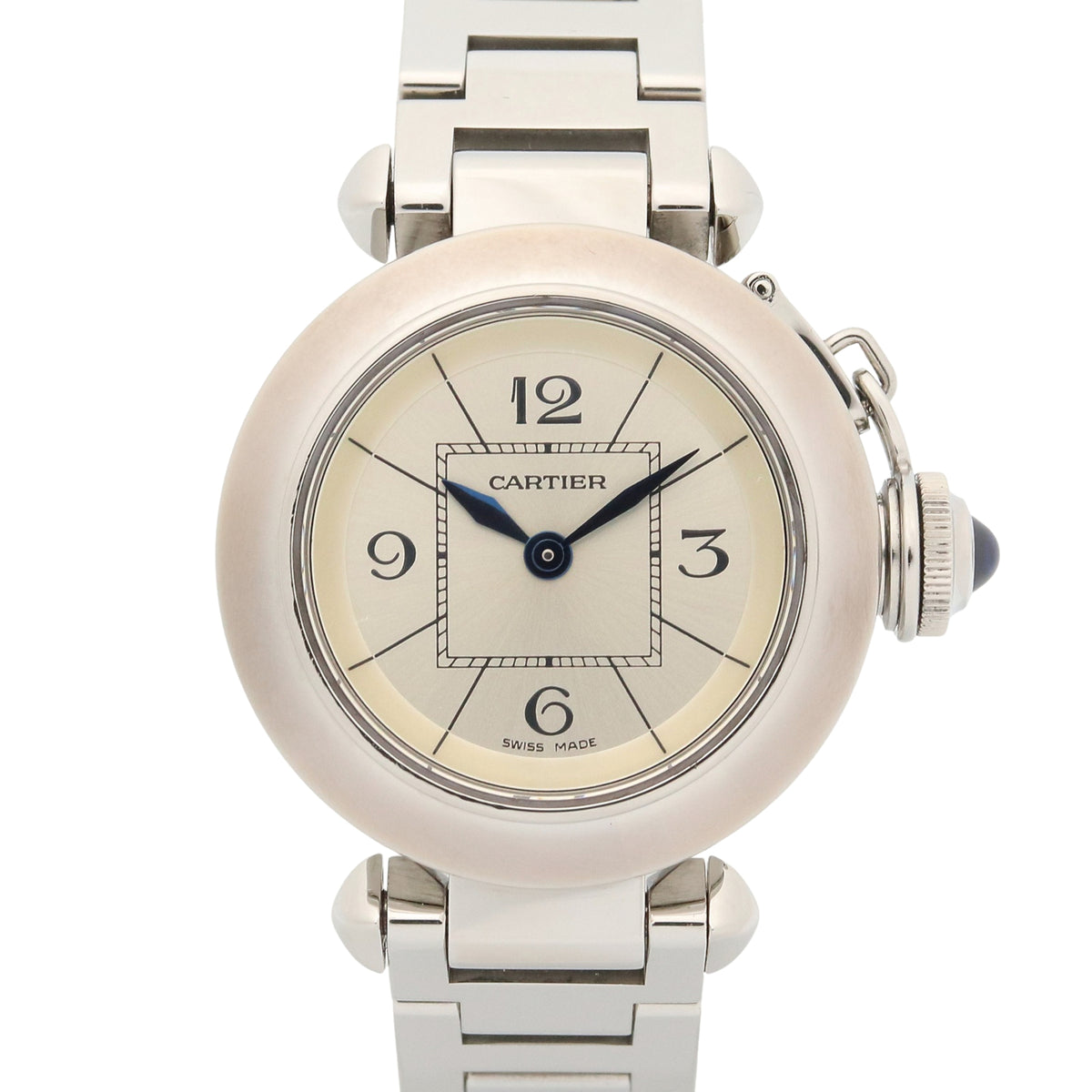 Pre-Owned Cartier Miss Pasha Watch, Stainless Steel, Ladies, Silver Tone, W3140007