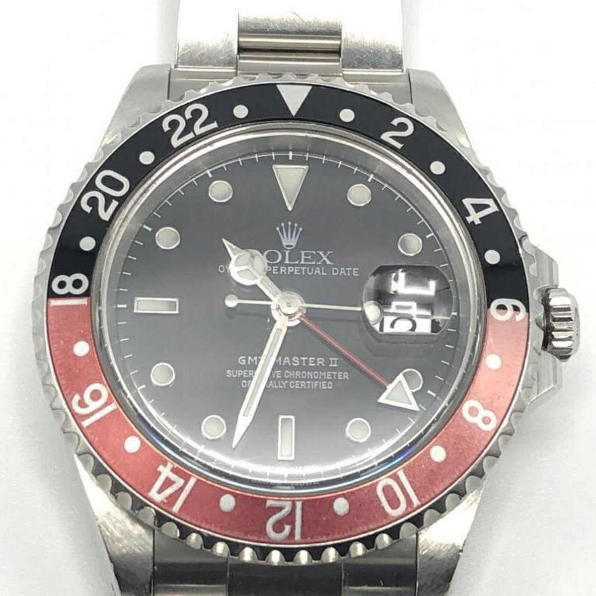 Gebrauchte ROLEX GMT Master II Uhr Silberfarben Rolex 