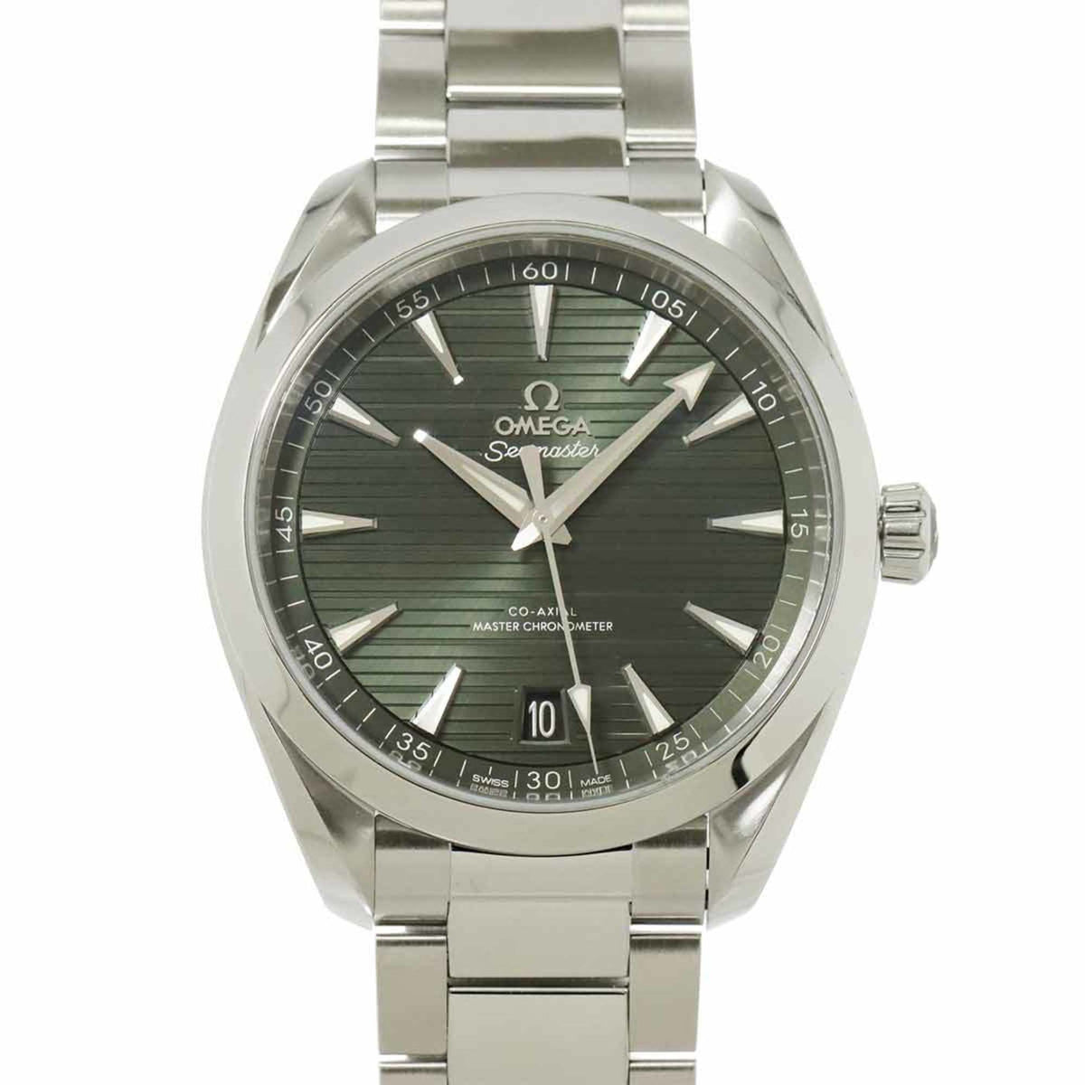 Pre-Owned OMEGA Seamaster Aqua Terra Co-Axial 220 10 41 21 001 Men's Green Date Automatic Watch