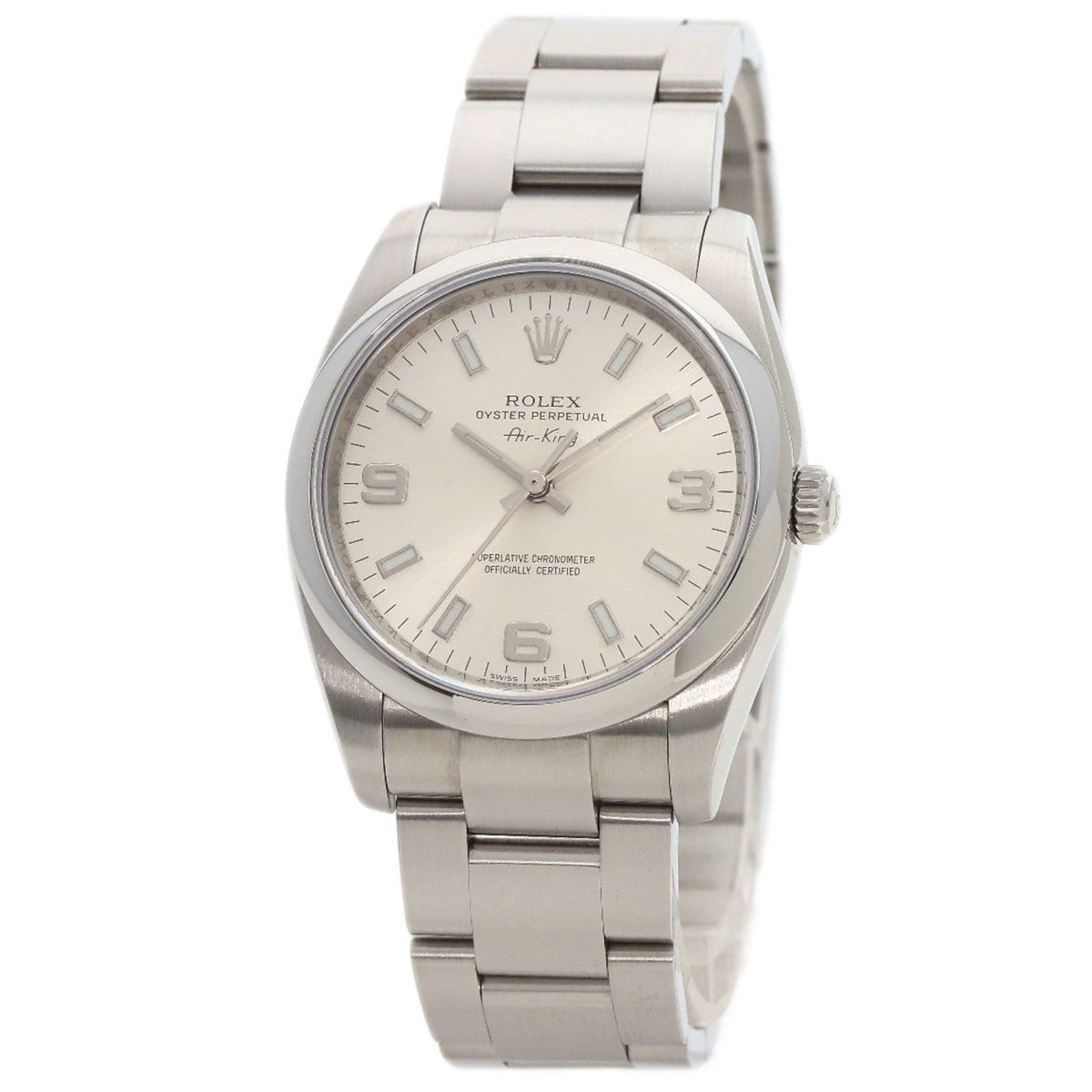 Gebrauchte Rolex 114200 Air King Uhr Edelstahl SS Herren ROLEX 