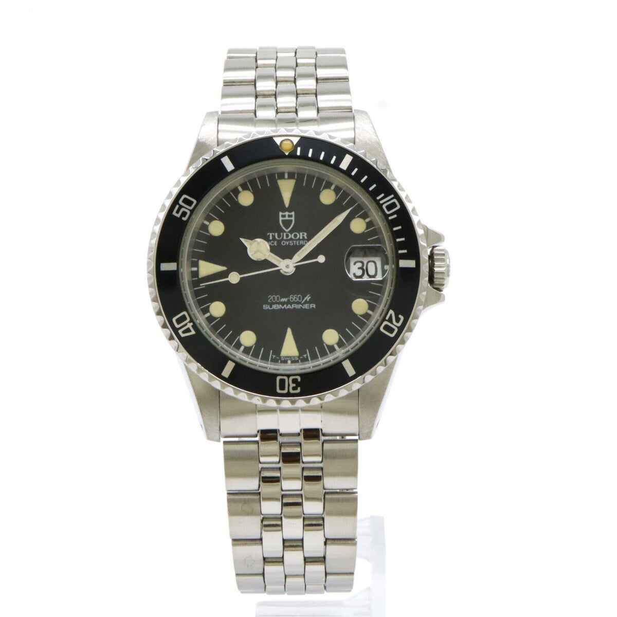 Gebrauchte TUDOR Tudor Submariner Date Schwarzes Zifferblatt SS AT Automatische Armbanduhr mit Selbstaufzug 75090 