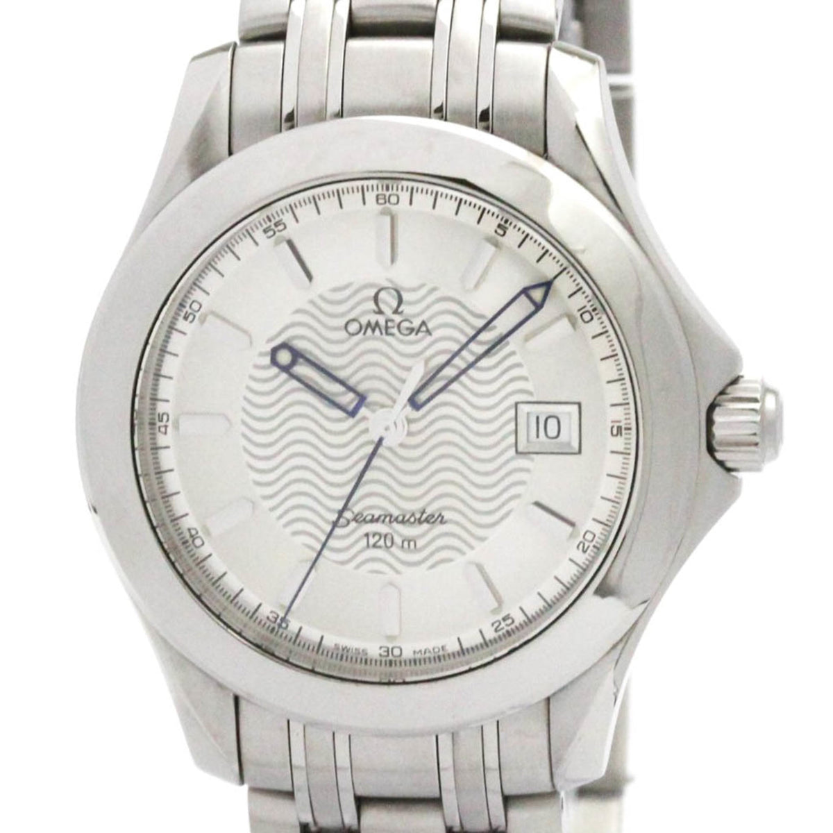 Pre-Owned OMEGA Seamaster 120M Stainless Steel Quartz Mens Watch 2511.31 Polished