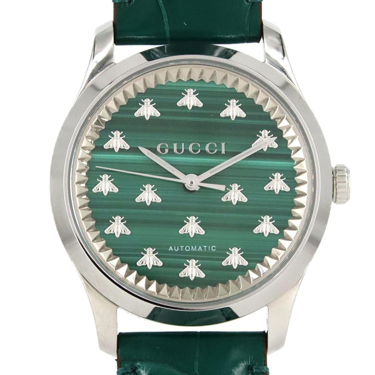 Pre-Owned Gucci G-Timeless 126.4 YA1264213 Stainless Steel Automatic Watch