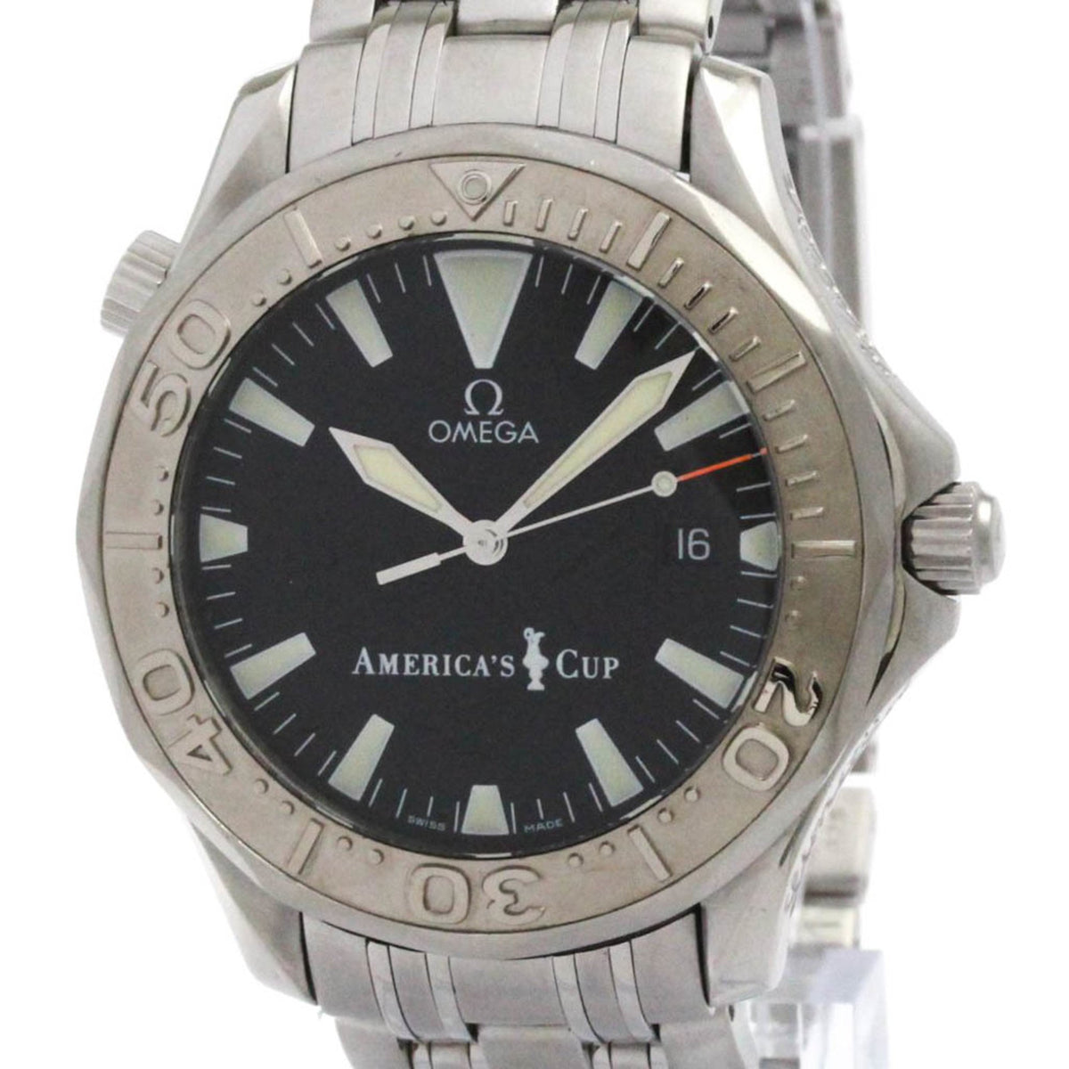 Pre-Owned OMEGA Seamaster Professional 300M Americas Cup Watch 2533.50 Polished