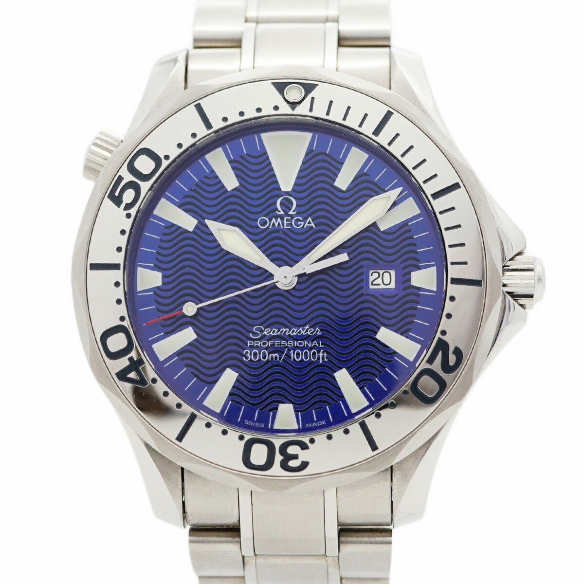 Pre-Owned Omega Seamaster 2265.80 Blue Dial Men's Watch