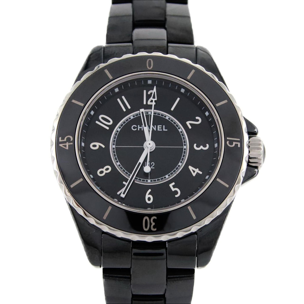 Gebrauchte Chanel J12 33mm Keramik H5695 Uhr Quarz 