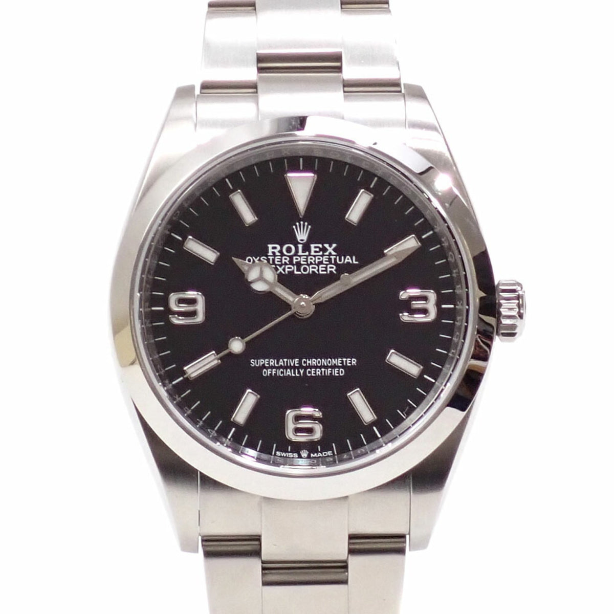 Pre-Owned Rolex Explorer 1 Men's 124270 Automatic Stainless Steel Watch with Random Number, A4044927