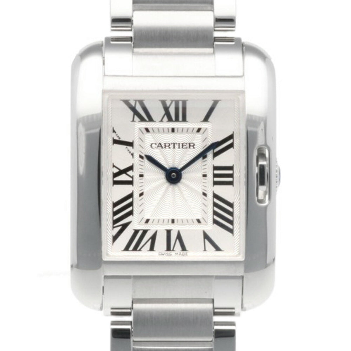 Gebrauchte Cartier Tank Anglaise SM Uhr, Edelstahl 3485 Quarz, Damen CARTIER 