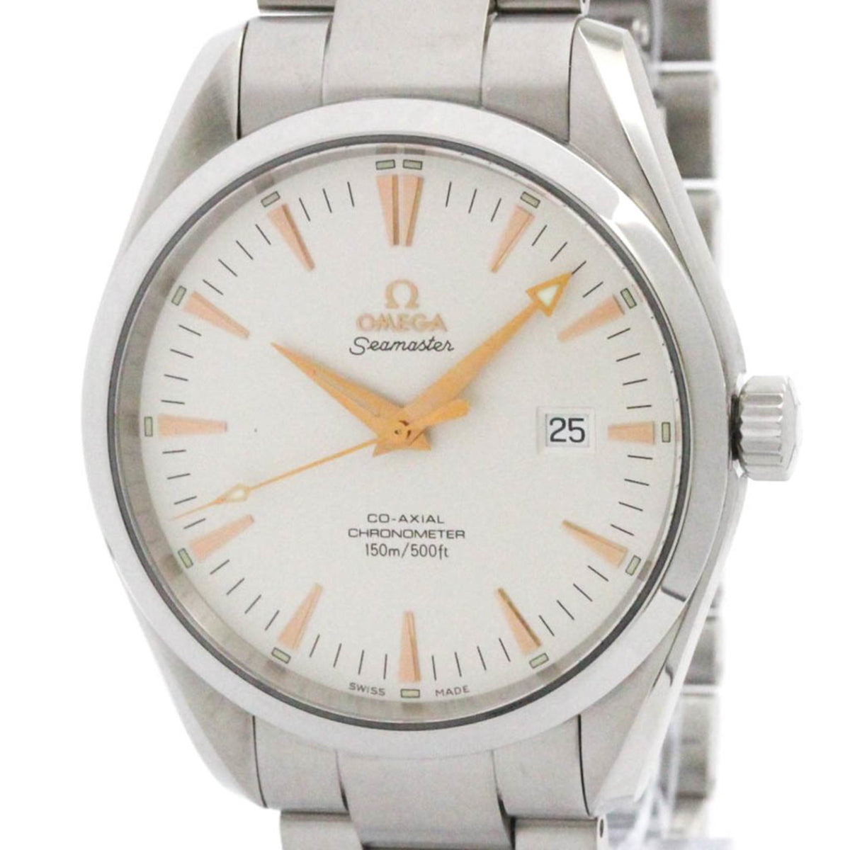 Pre-Owned OMEGA Seamaster Aqua Terra Co-axial Automatic Watch 2502.34 Polished