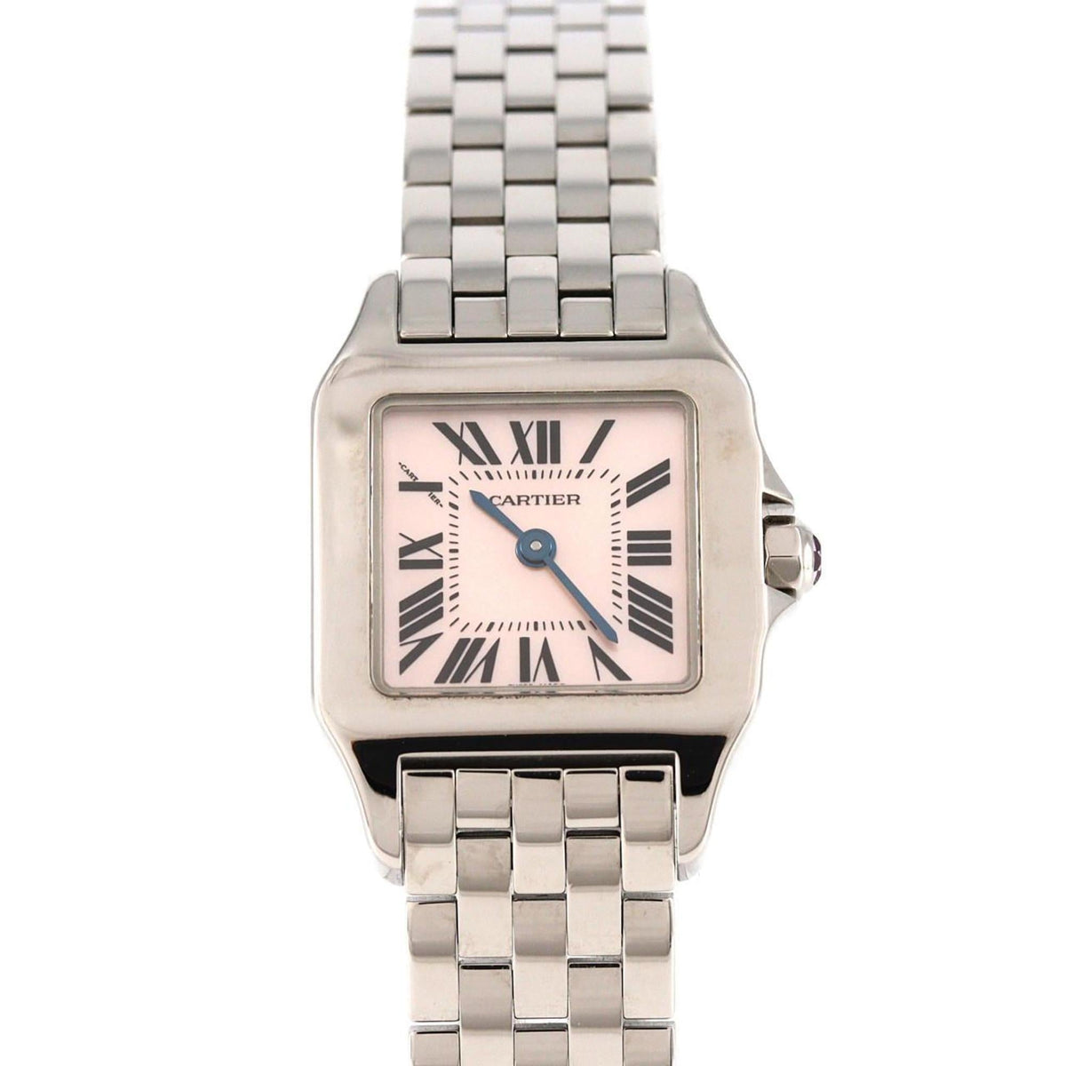Pre-Owned Cartier Santos de SM W25075Z5 Stainless Steel Quartz Watch