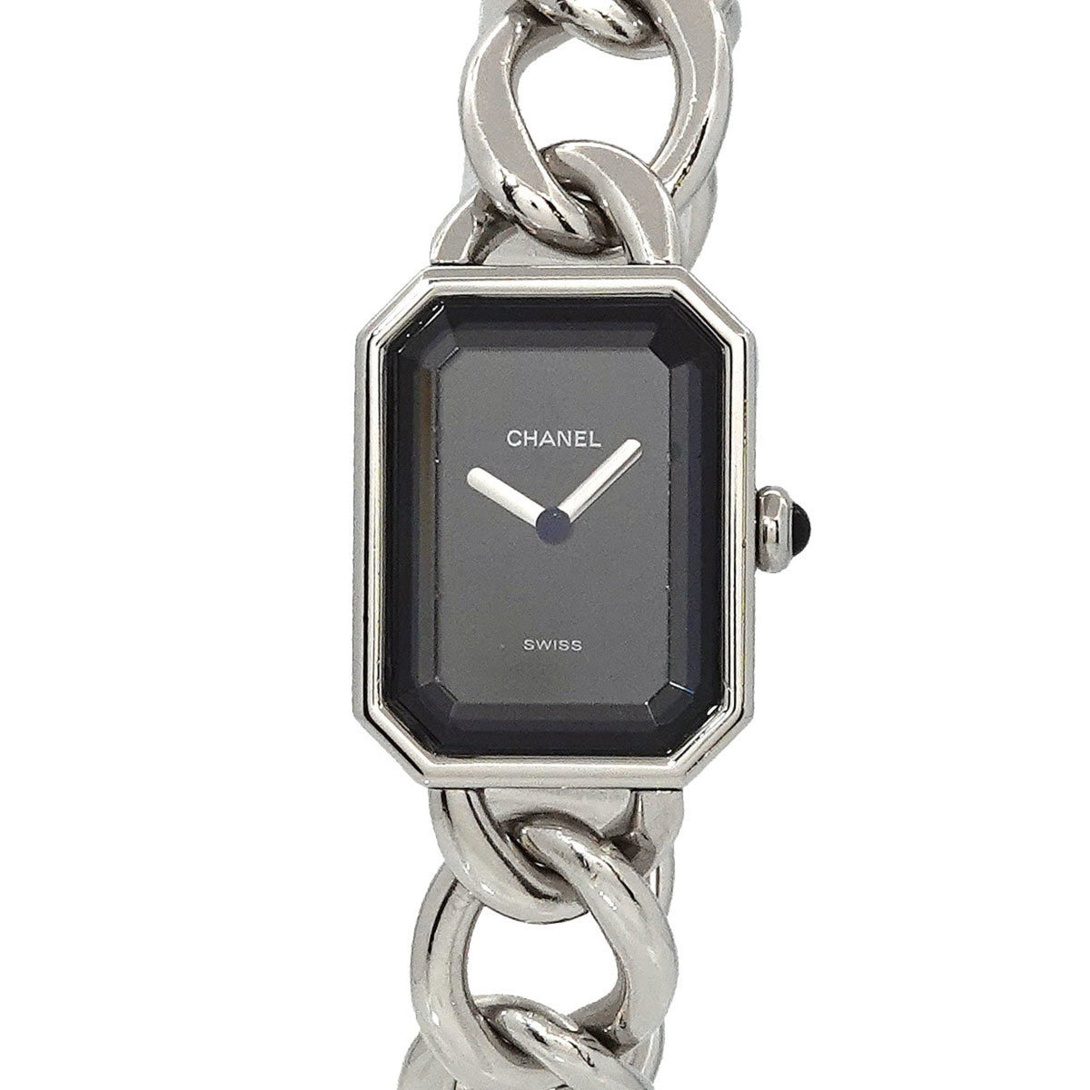 Gebrauchte CHANEL Premiere L Größe H0452 Damenuhr Schwarz Quarz 