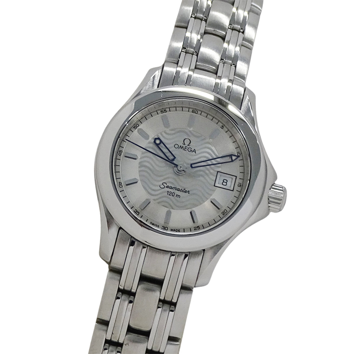Pre-Owned OMEGA Seamaster 2571.31 Women's Watch, 120m, Date, Quartz, QZ, Stainless Steel, Silver, Polished