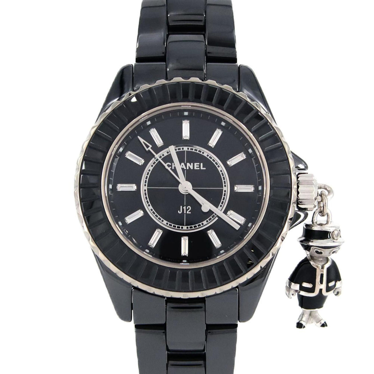 Gebrauchte Chanel Mademoiselle J12 Acte 33mm Keramik xWG LIMITED H6479 Armbanduhr Quarz 