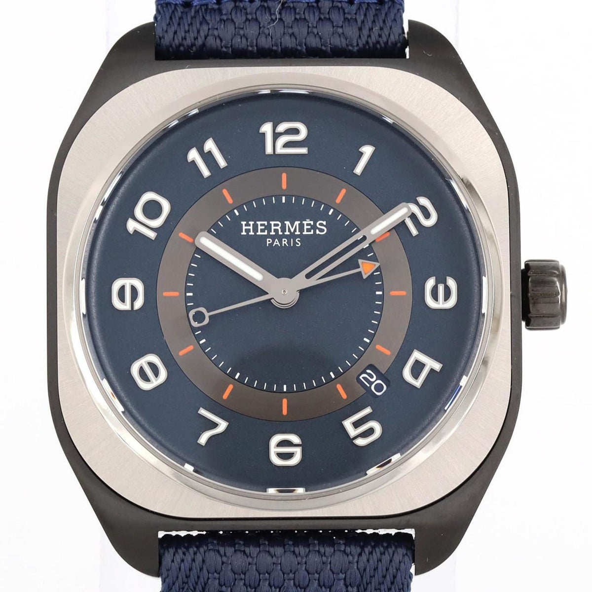 Gebrauchte Hermes H08 DLC SP1.748 TI Uhr mit automatischem Aufzug 