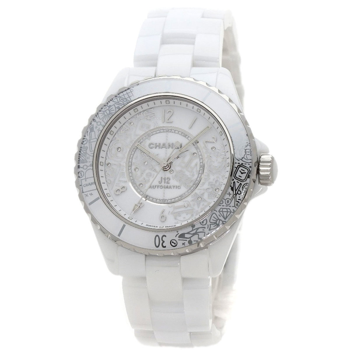 Gebrauchte Chanel H6476 J12 38 mm Limitiert auf 2020 Stück weltweit Keramik Herrenuhr CHANEL 