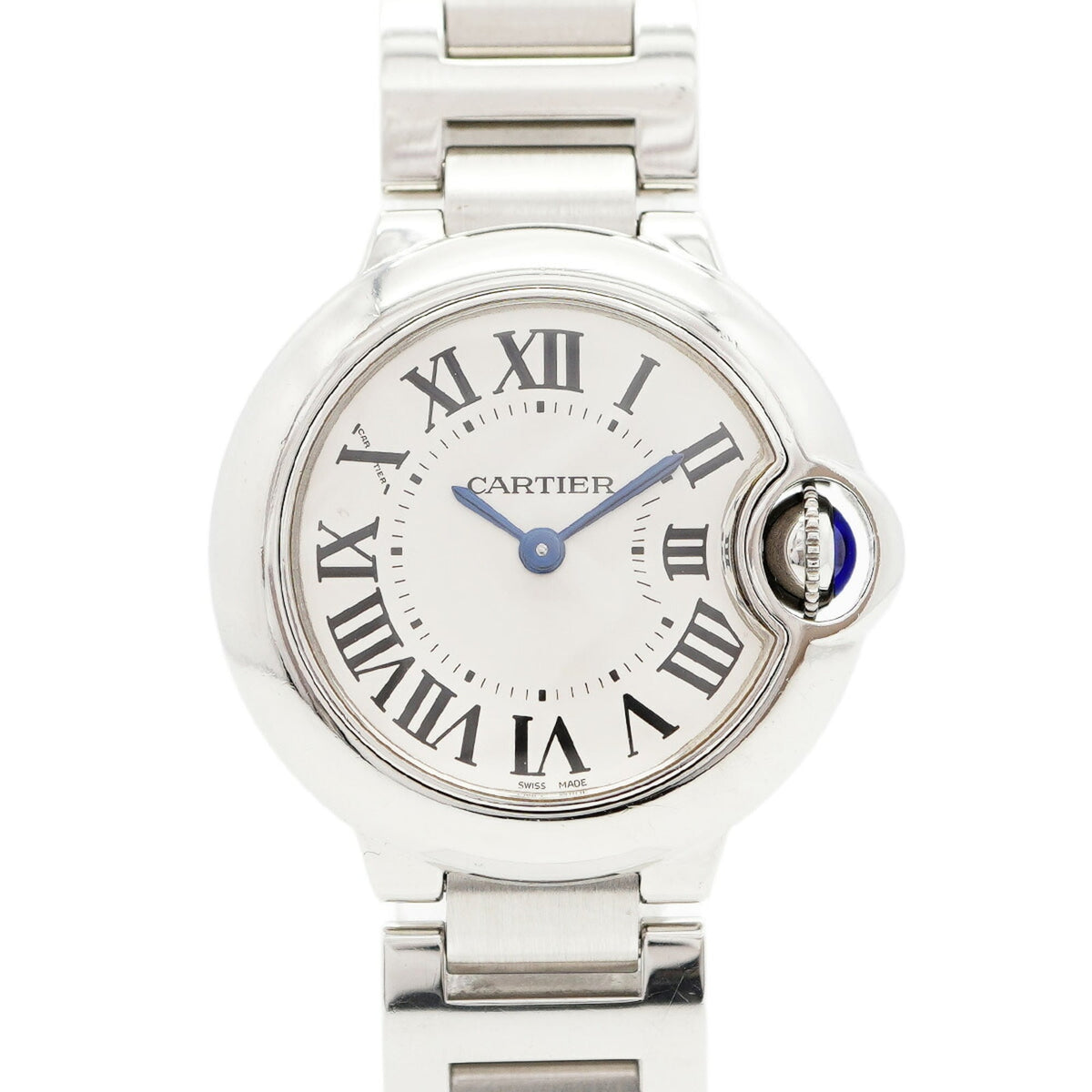 Pre-Owned Cartier Ballon Bleu W69010Z4 Silver Dial Women's Watch