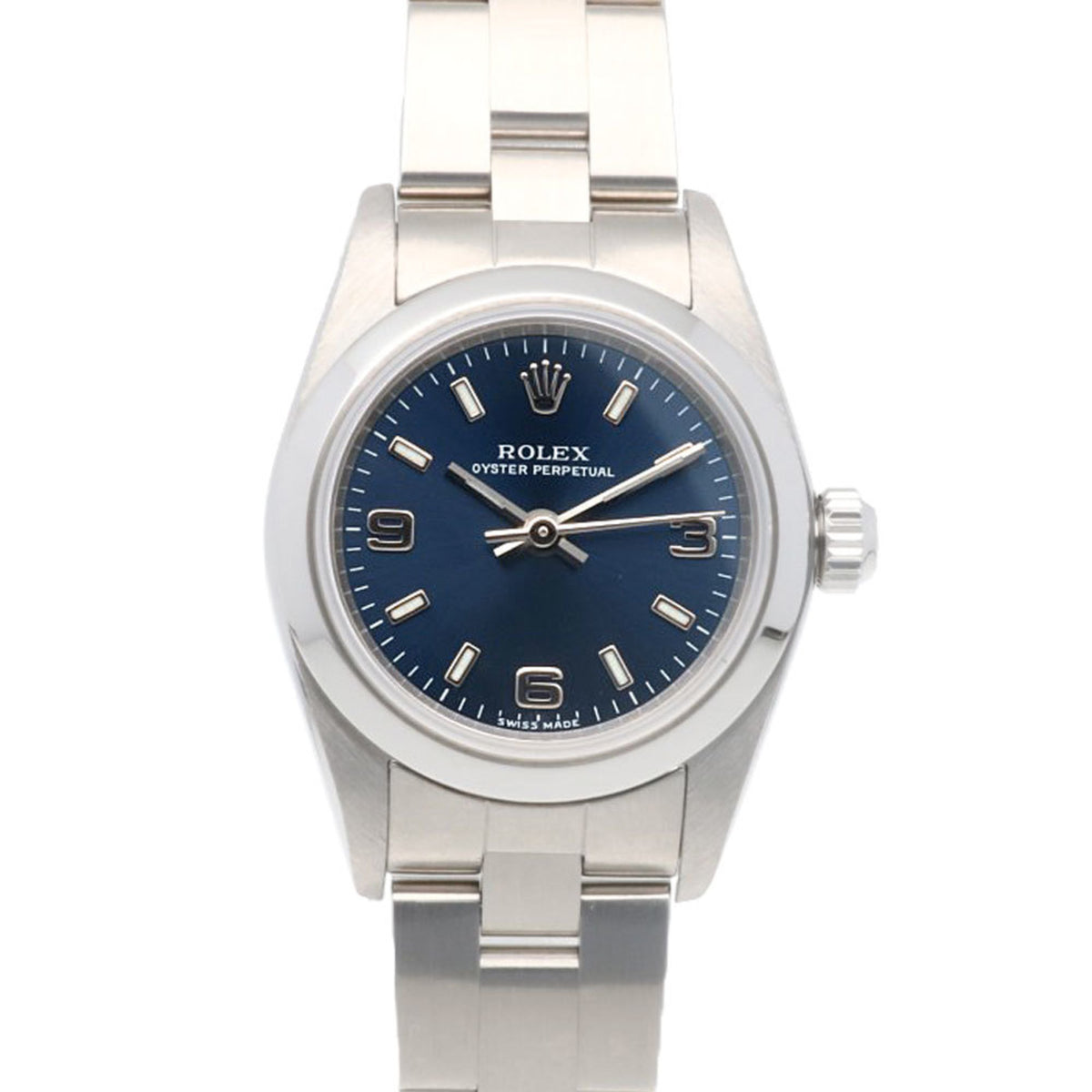 Pre-Owned Rolex Oyster Perpetual Watch, Stainless Steel, 76080, Automatic, Women's, ROLEX Y-Serial, 2002 Model, Overhauled