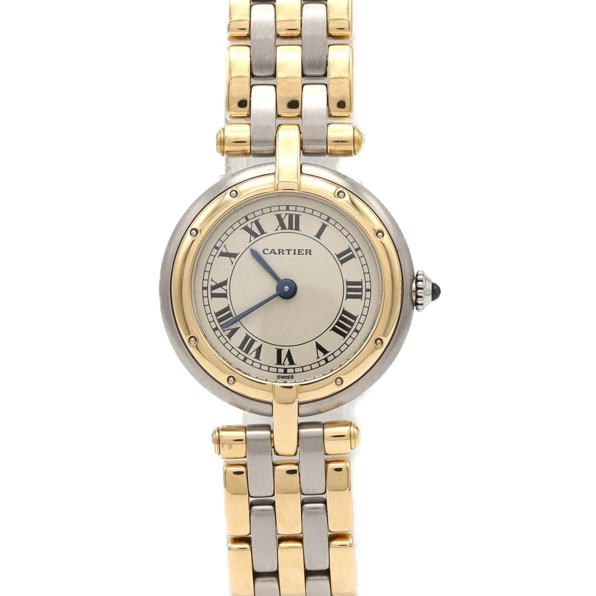 Pre-Owned Cartier Panth?re Vend?me SM 3ROW W25030B8 SSxYG Quartz Watch