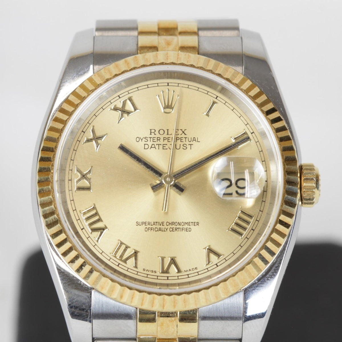 Pre-Owned ROLEX Datejust 116233 (with links) Stainless Steel Watch in Gold/Silver for Men