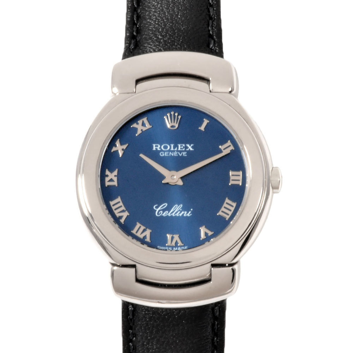 Gebrauchte ROLEX 6621/9 Cellini W-Serie Uhr Quarz blaues Zifferblatt Damen IT2Z9NUSDKZO 