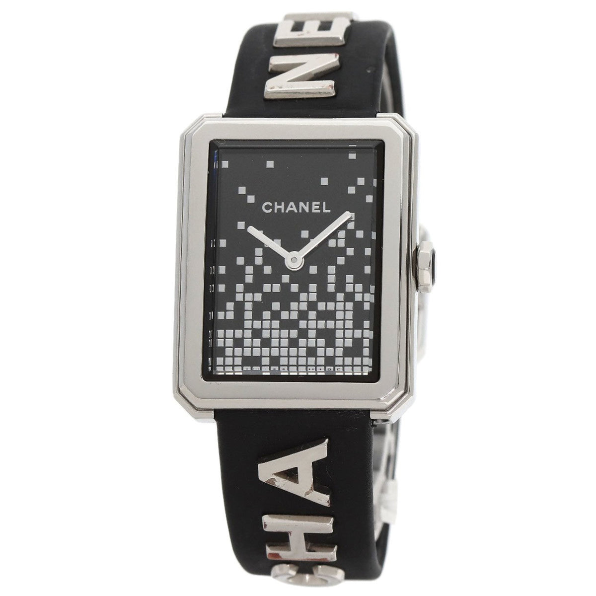 Gebrauchte Chanel H7470 Boyfriend Wanted Do Uhr Edelstahl Leder Damen CHANEL 