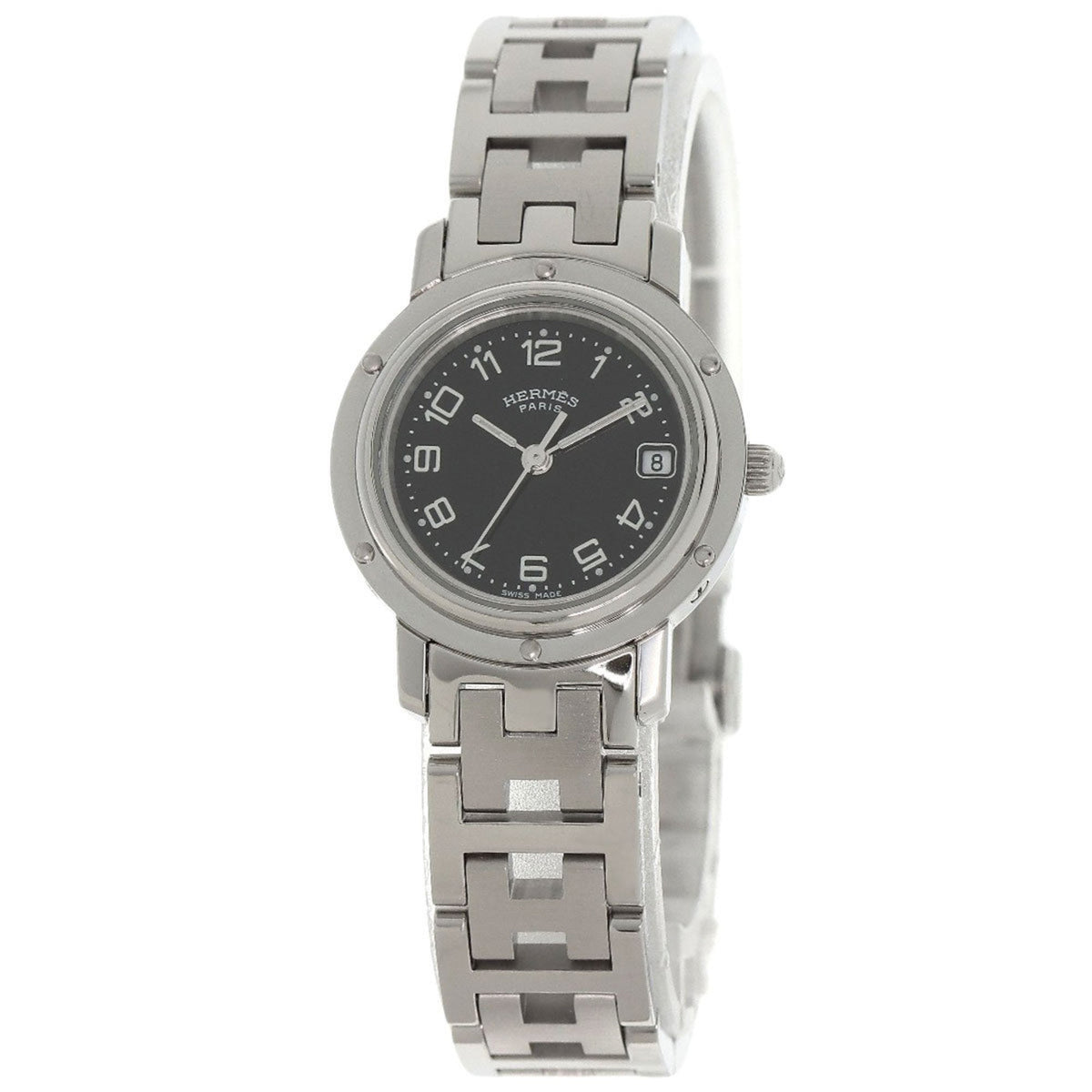 Gebrauchte Hermes CL4.210 Clipper Uhr Edelstahl SS Damen HERMES 