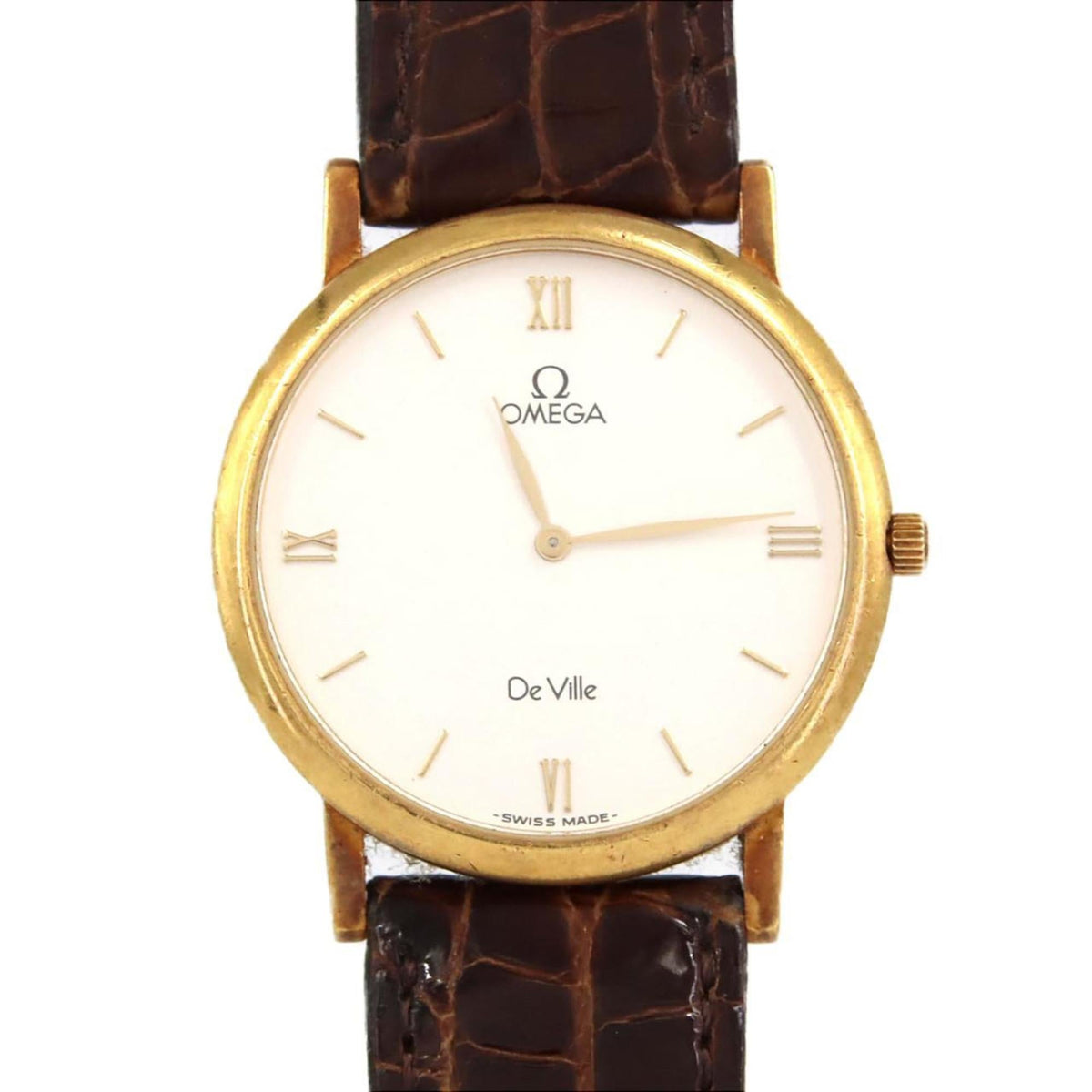 Pre-Owned Omega De Ville YG Cal.1478 195.2378 Quartz Watch