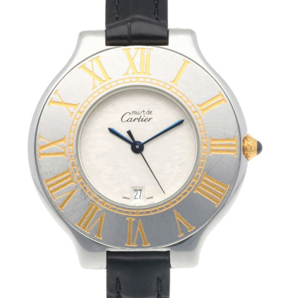 Gebrauchte Cartier Must 21 Uhr Edelstahl 126 000P Quarz Damen CARTIER 