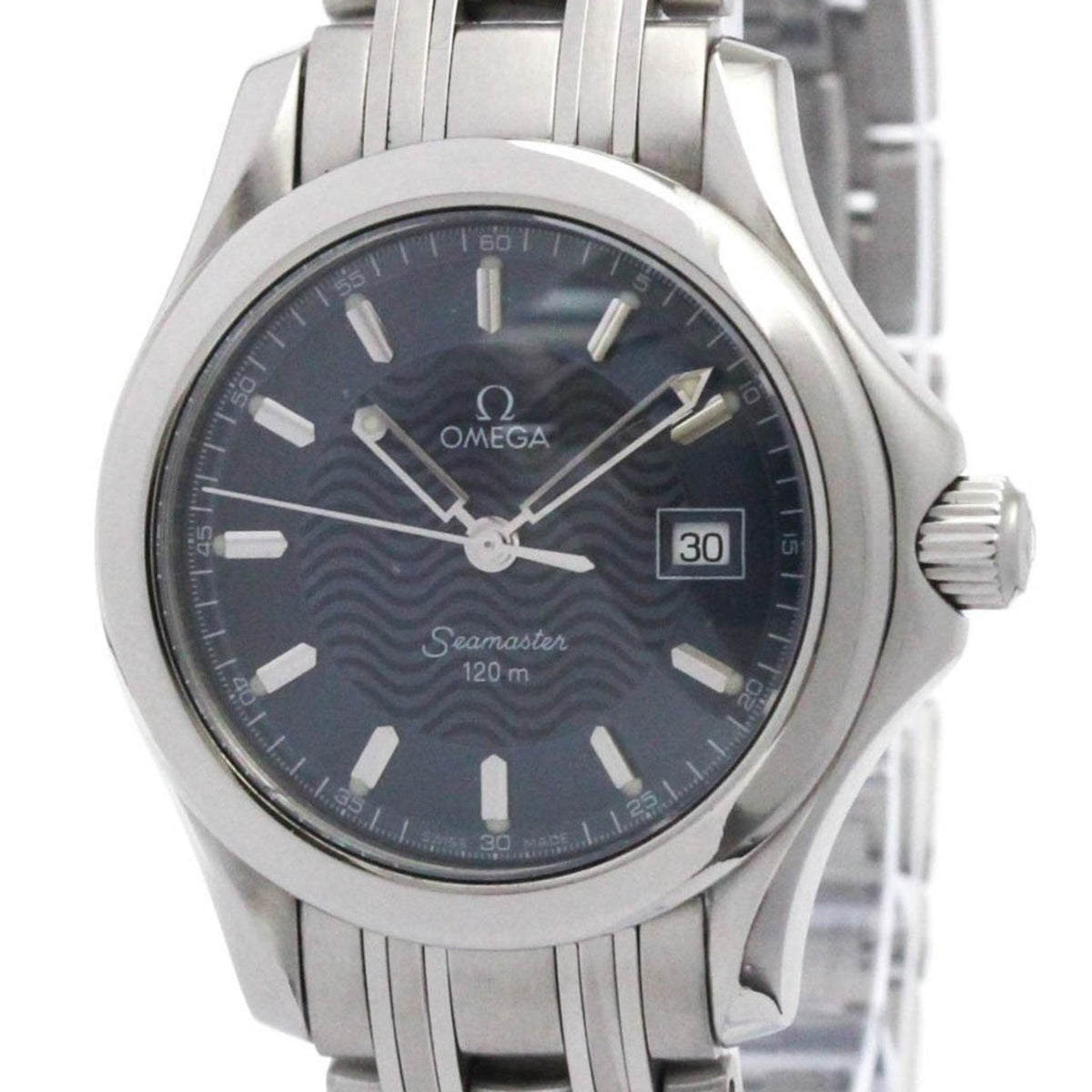 Pre-Owned OMEGA Seamaster 120M Steel Quartz Ladies Watch 2571.81 Polished