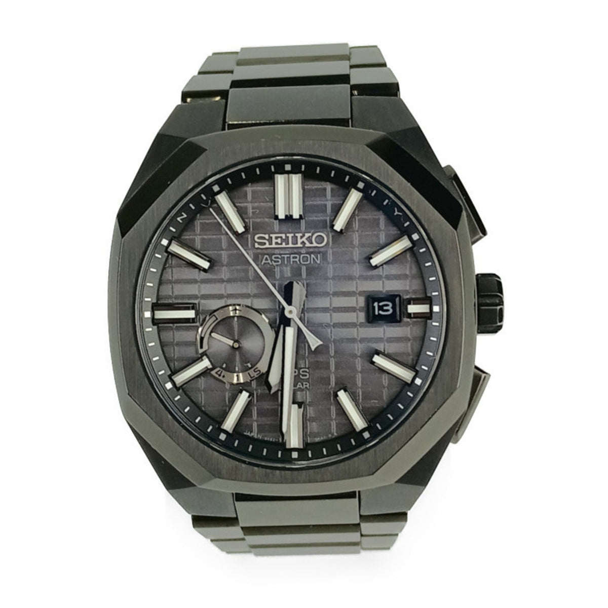 Gebrauchte SEIKO Astron Nexter Series Uhr 3X62-0AA0 SBXD015 Schwarzes Zifferblatt TI Herren Solar GPS Satelliten Radio Wave 