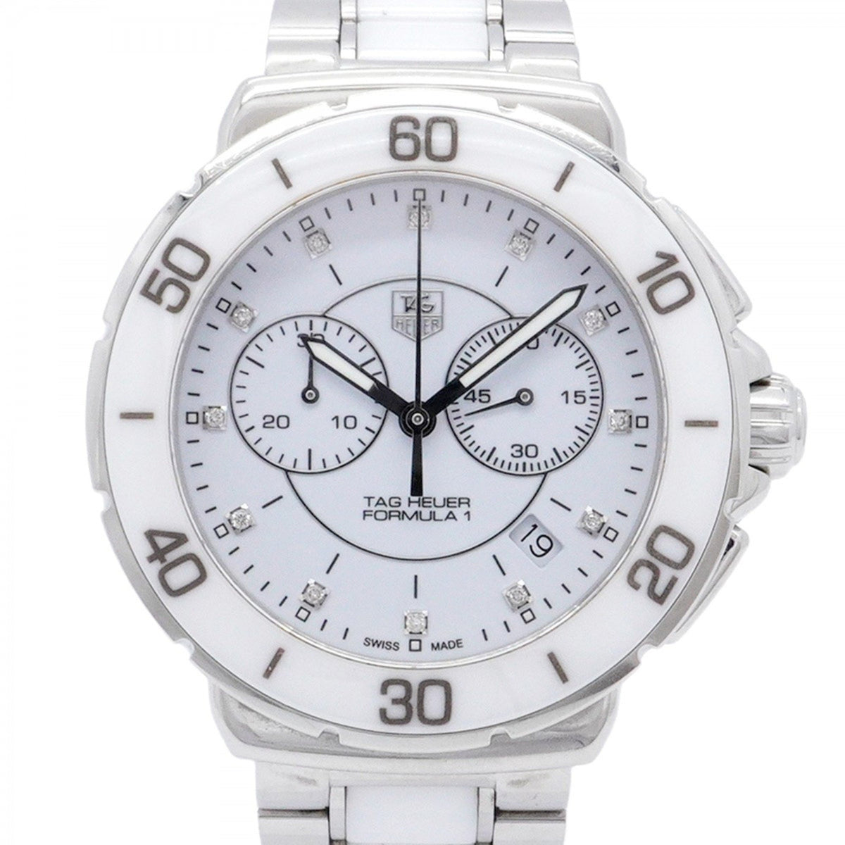 Gebrauchte TAG Heuer Formula 1 CAH1200.BA0863 Herrenuhr mit weißem Zifferblatt 