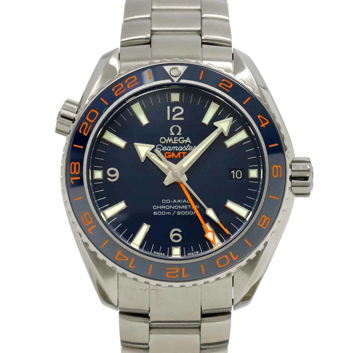 Gebrauchte OMEGA Seamaster Planet Ocean 600M Co-Axial GMT 232 30 44 22 03 001 Herrenuhr mit automatischem Aufzug 