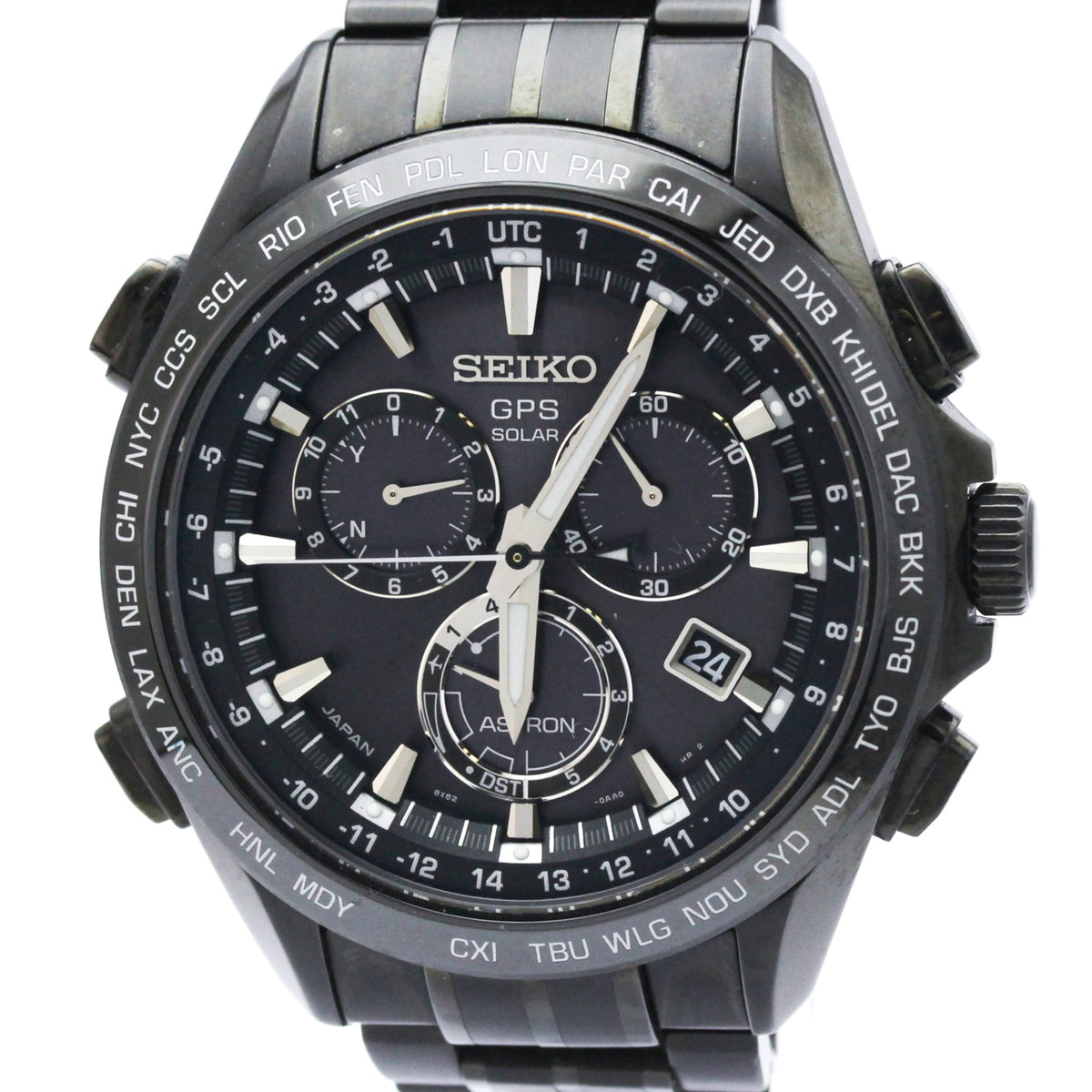 Pre-Owned SEIKO Astron SBXB009 GPS Solar Mens Watch 8X82-0AB0