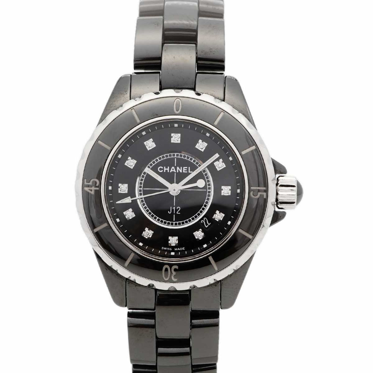 Pre-Owned Chanel J12 H1625 Black Dial Women's Watch