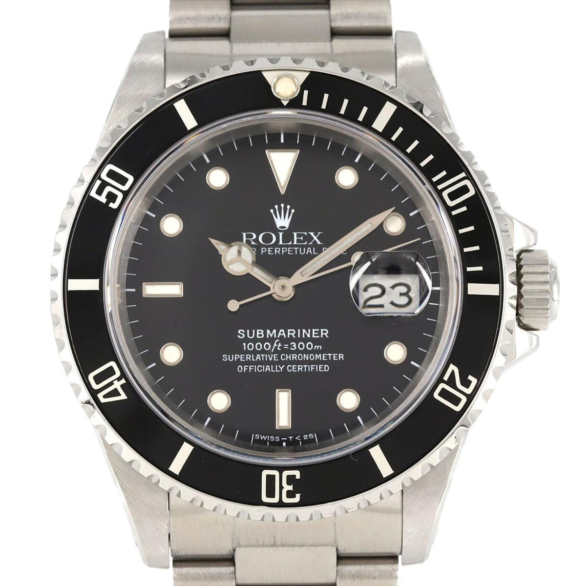 Gebrauchte Rolex Submariner Date 16610. Edelstahl-Armbanduhr, Automatik, E-Serie 