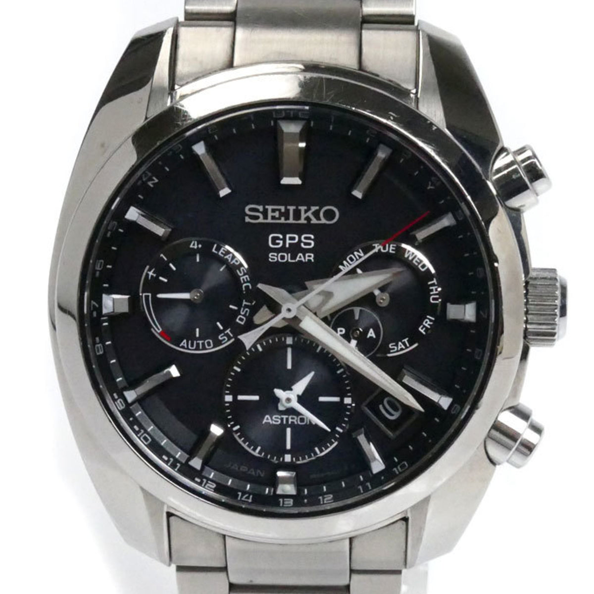 Gebrauchte SEIKO ASTRON Armbanduhr Solar SBXC021/5X53-0AJ0 GPS Radio Herren 