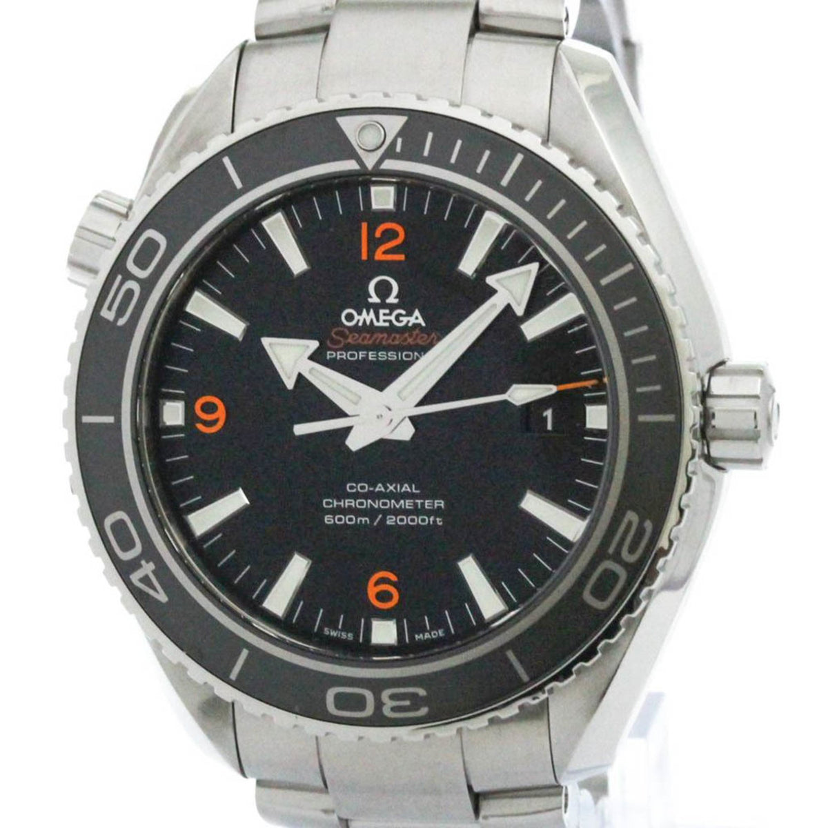Gebrauchte OMEGA Seamaster Planet Ocean 600M Uhr 232.30.42.21.01.003 Poliert 