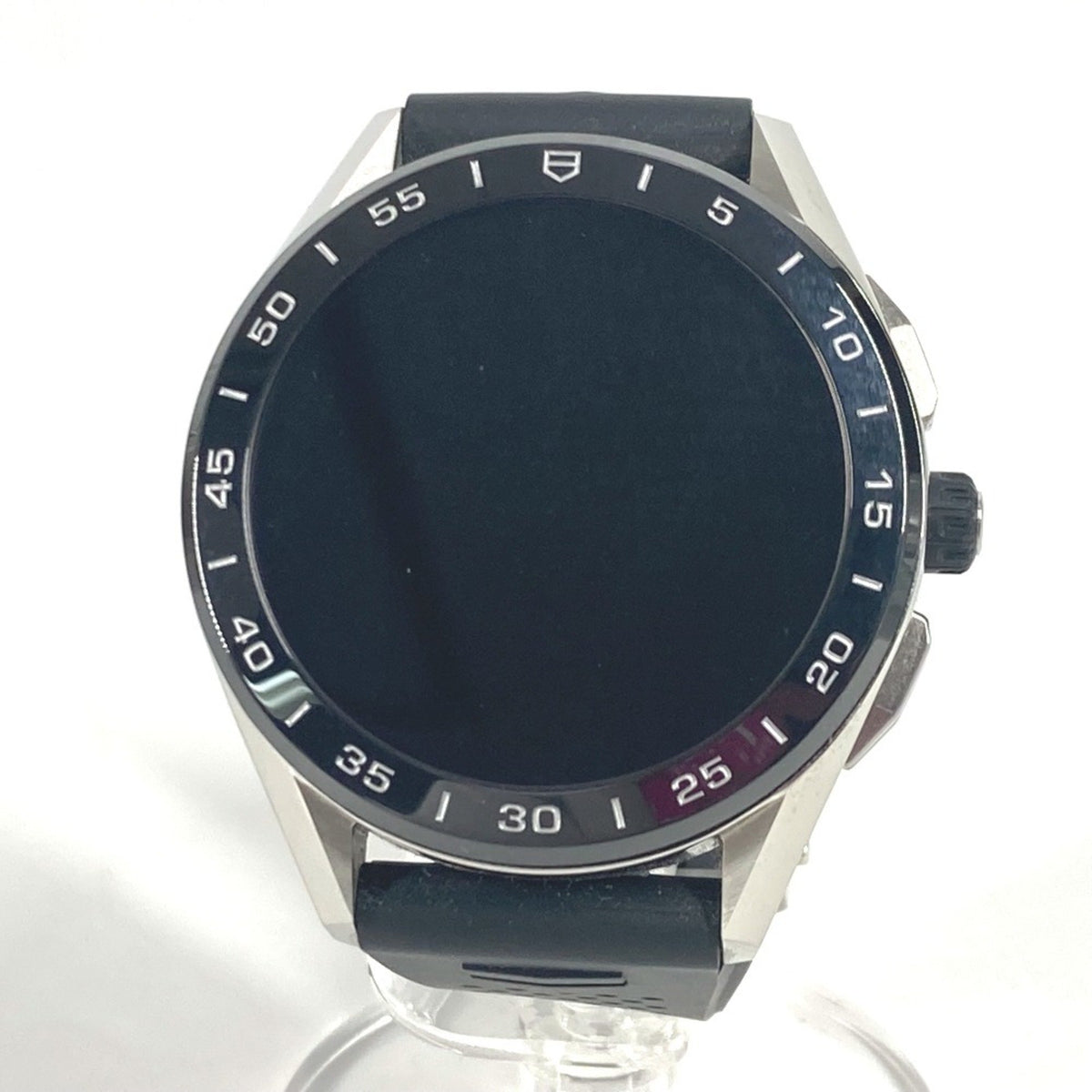 Gebrauchte TAG HEUER SBG8A10 Smart Watch CONNECTED Herren Logo Armbanduhr Gummi Schwarz 