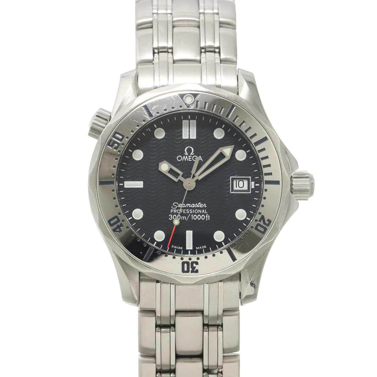 Pre-Owned Omega Seamaster Professional 2562 80 Boys' Watch, Date, Navy, Quartz Watch