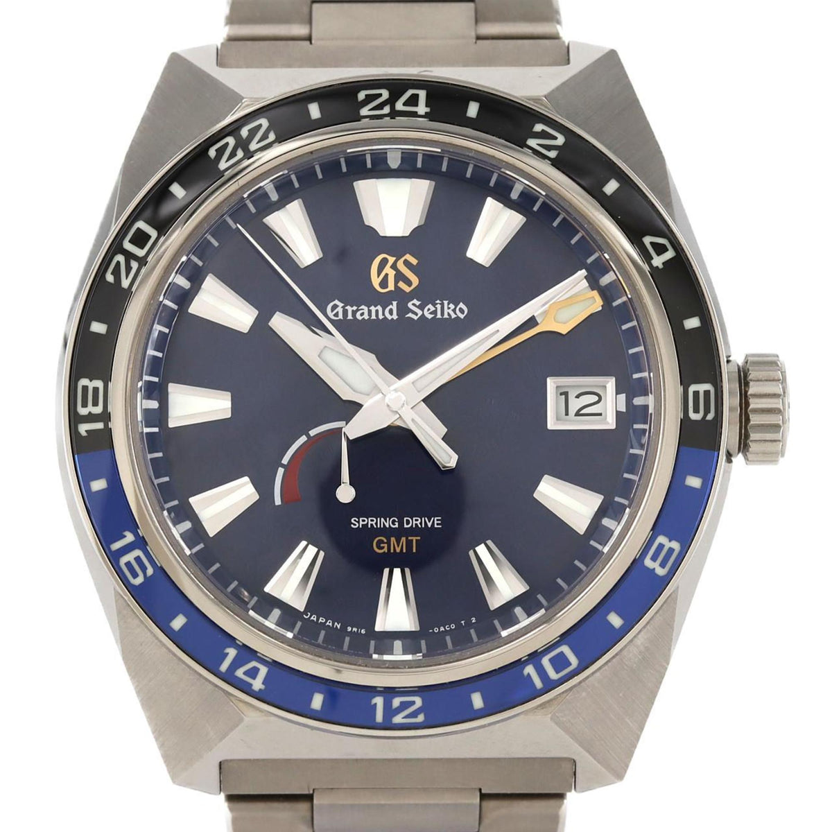 Pre-Owned Seiko Grand Sports Collection Spring Drive TI LTD 9R16-0AF0 SBGE309 Automatic Watch