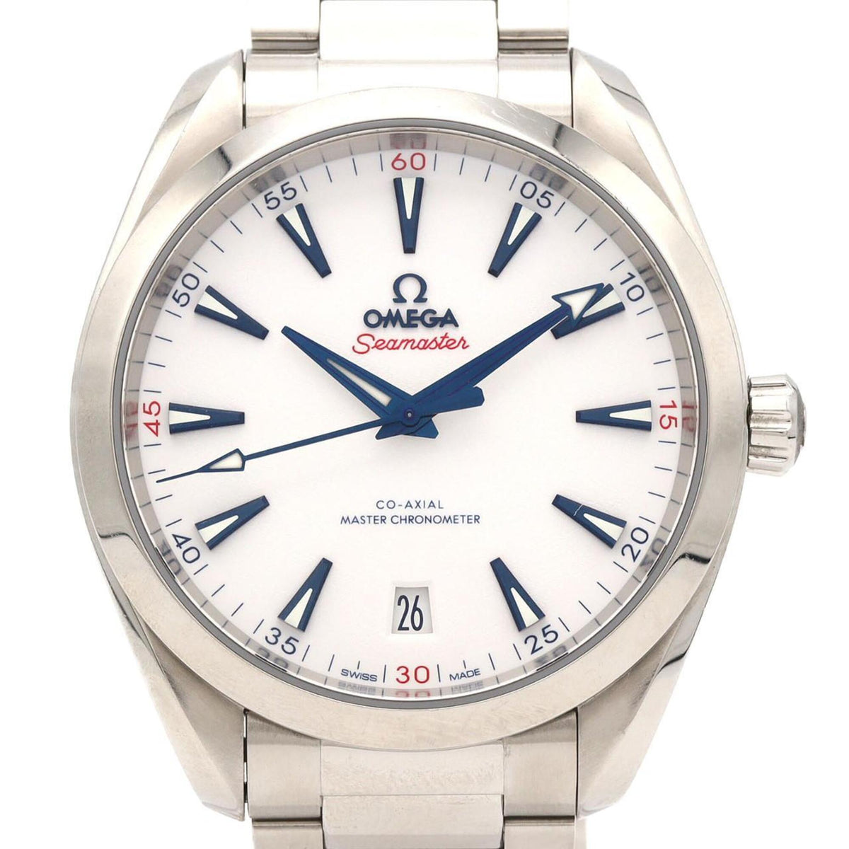 Pre-Owned Omega Seamaster Aqua Terra Beijing 2022 522.10.41.21.04.001 Stainless Steel Automatic Watch
