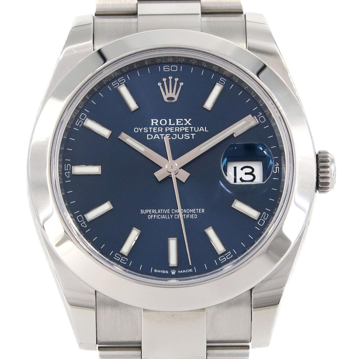 Gebrauchte Rolex Datejust 126300 SS Armbanduhr Automatik Zufallszahl 