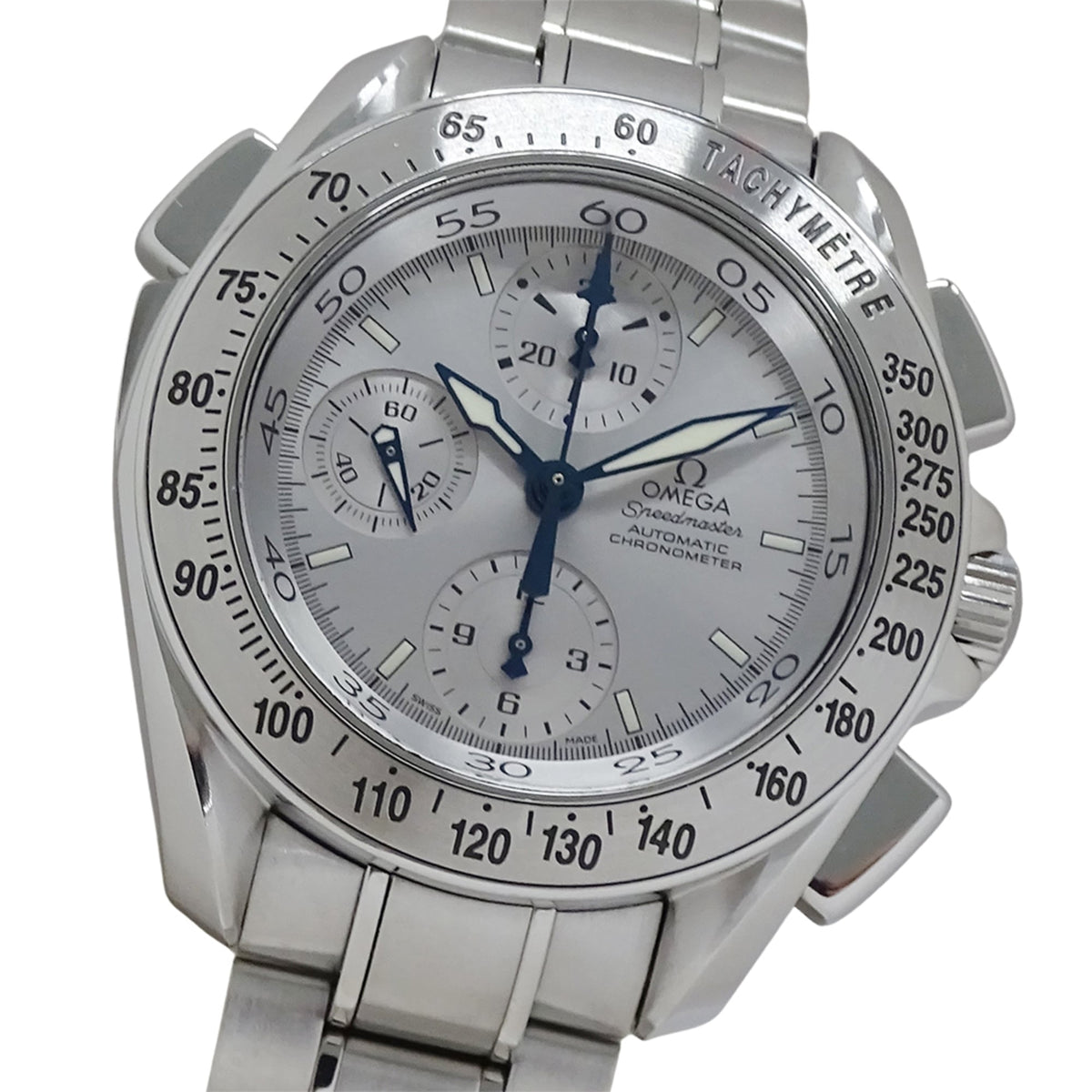 Pre-Owned OMEGA Speedmaster Split Seconds 3540.30 Men's Automatic Chronograph Watch in Stainless Steel with Polished Silver Accents