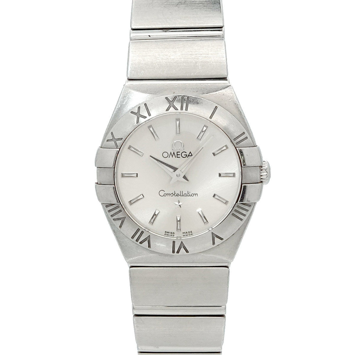 Gebrauchte OMEGA Constellation 123 10 24 60 02 001 Damenuhr Silber Quarz 