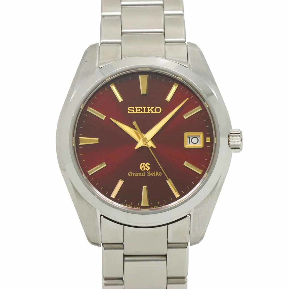 Gebrauchte SEIKO Grand Seiko SBGV027 Limitiert auf 500 Stück Herrenuhr 9F82 0AG0 Datum Rot Quarz GRAND 