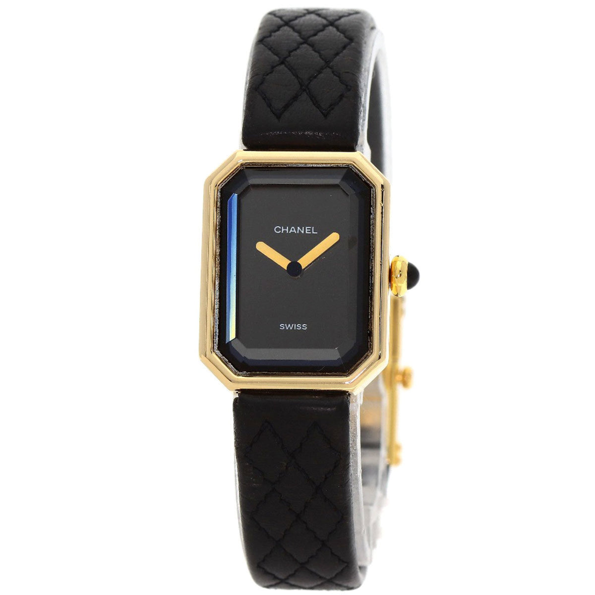 Gebrauchte Chanel H0090 Premiere Uhr, 18 Karat Gelbgold, Leder, Damen 