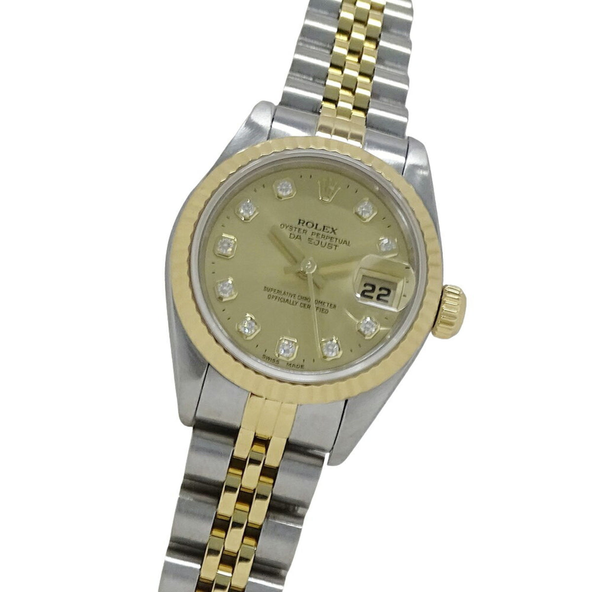 Gebrauchte Rolex ROLEX Datejust 79173G A Serie Damenuhr 10P Diamant Automatik AT Edelstahl SS Gold YG Kombination Poliert 